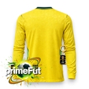 Camisa Brasil Manga Longa 2026 Amarela | Versão Jogador  | PrimeFut