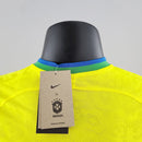 Camisa Brasil I 2022 - Amarela - - Masculino Jogador  | PrimeFut