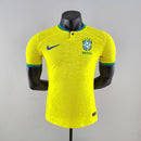 Camisa Brasil I 2022 - Amarela - - Masculino Jogador  | PrimeFut