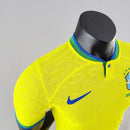 Camisa Brasil I 2022 - Amarela - - Masculino Jogador  | PrimeFut
