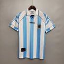 Camisa Seleção Argentina Retrô 1997-1998 Azul e Branca - | Futmantos