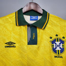 Camisa Seleção Brasileira Retrô 1991/1993 Amarela  | PrimeFut